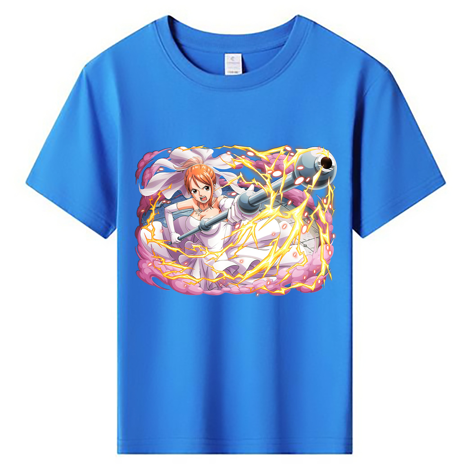 （画像用） ワンピース ナミ ONE PIECE Nami 綿100％キッズTシャツ（フロントプリント）